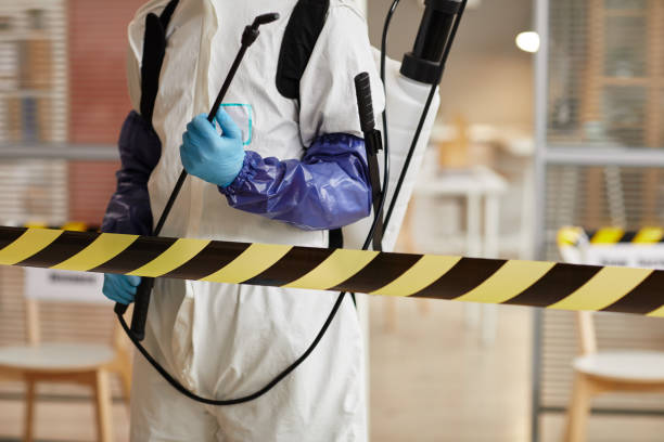 Professional Biohazard technician working in Patton, CA